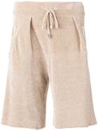 Laneus Corduroy Shorts, Men's, Size: 46, Nude/neutrals, Viscose/polyamide