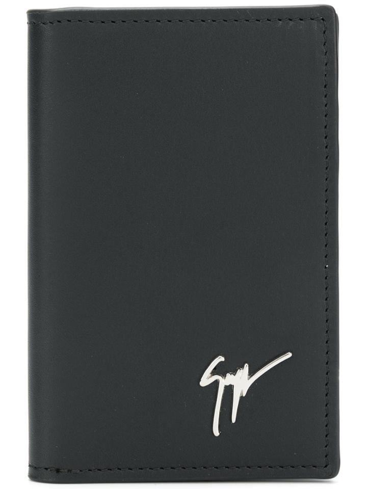 Giuseppe Zanotti Design Tall Bifold Card Holder - Black