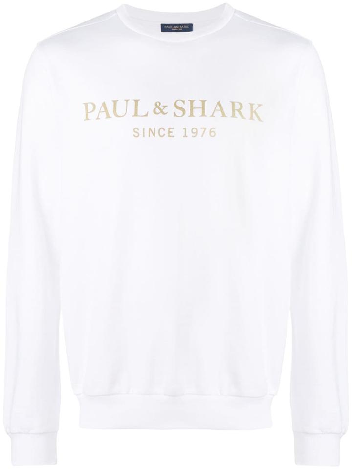 Paul & Shark Long Sleeved T-shirt - White
