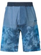 Longjourney - Elasticated Waistband Sweatshorts - Men - Cotton/nylon - M, Blue, Cotton/nylon