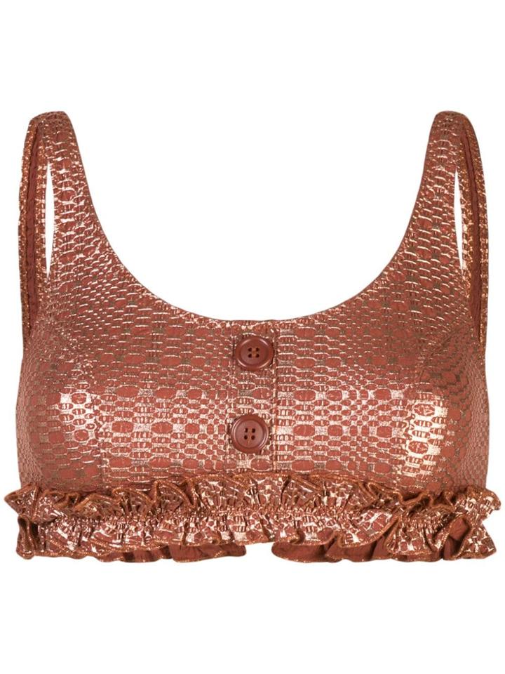 Lisa Marie Fernandez Metallic Two-piece Bikini