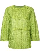 Ermanno Scervino - Oversized Jacket - Women - Polyamide/polyester - 44, Women's, Green, Polyamide/polyester