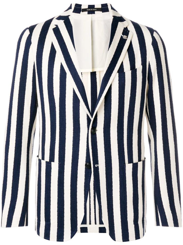 Tagliatore Striped Blazer - Neutrals