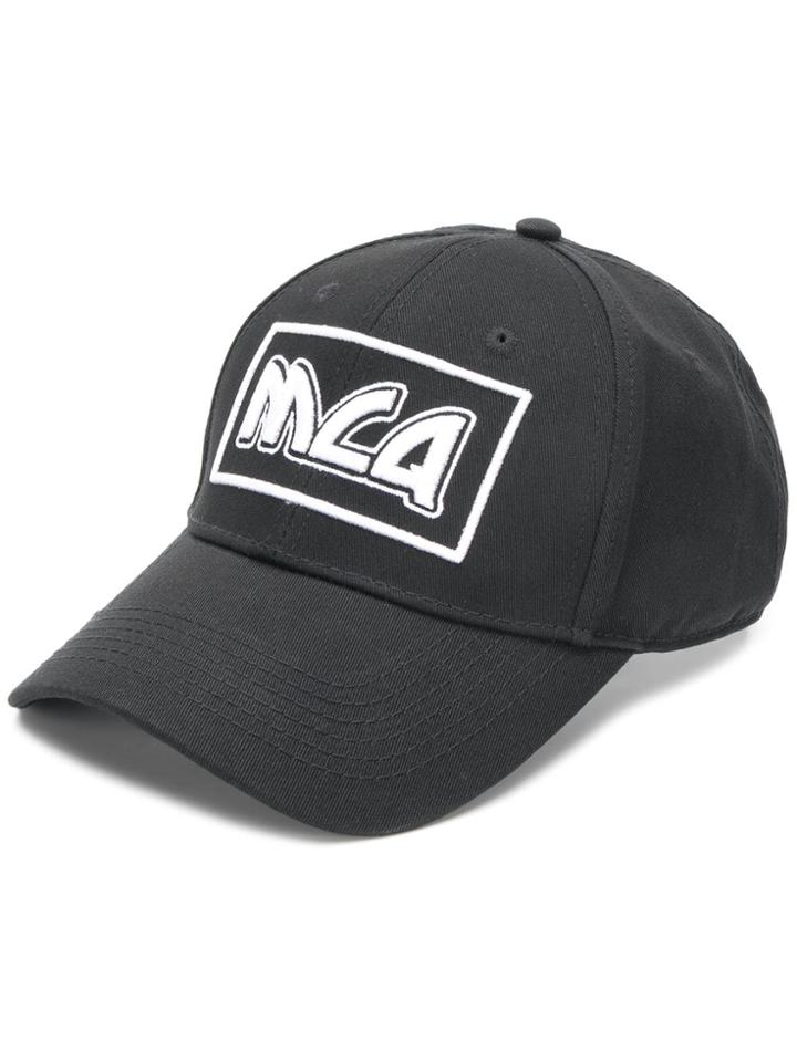 Mcq Alexander Mcqueen Logo Embroidered Cap - Black
