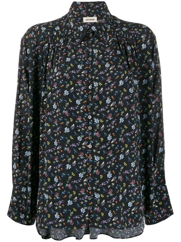 Zadig & Voltaire Floral-print Blouse - Black