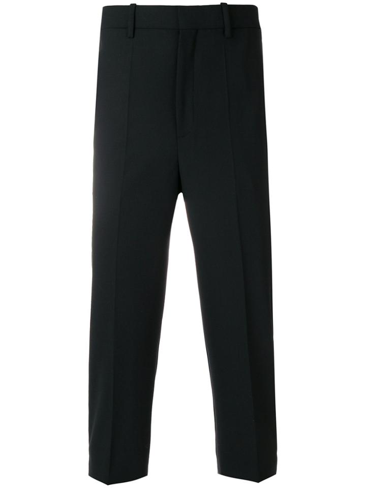 Neil Barrett Cropped Tuxedo Trousers - Black