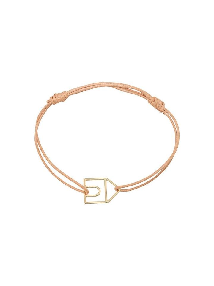 Aliita House Pendant Rope Bracelet - Neutrals