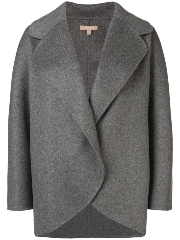 Michael Kors Collection Oversized Short Coat - Grey