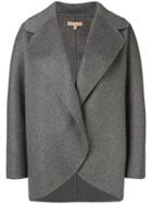 Michael Kors Collection Oversized Short Coat - Grey