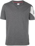 Moncler Gamme Bleu Logo Patch T-shirt, Men's, Size: Small, Grey, Cotton