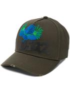 Dsquared2 Floral Logo Patch Baseball Cap - Green