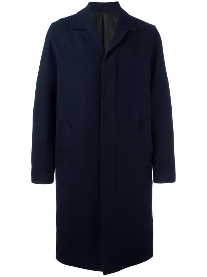 Ami Alexandre Mattiussi Half Lined Coat - Blue