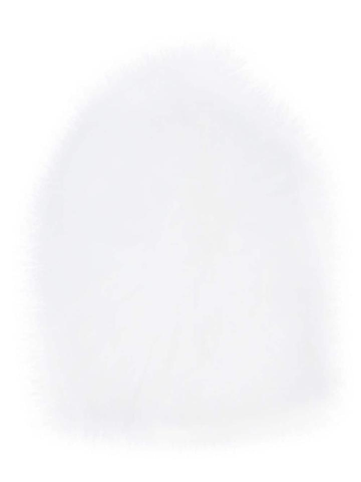 Yves Salomon Fox Fur Beanie - White