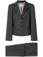 Giorgio Armani Vintage Pinstriped Suit - Grey