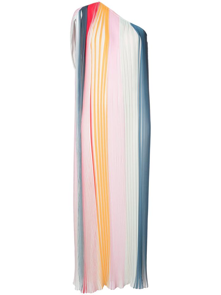 Tome Pleated One Shoulder Gown - Multicolour