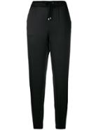 Fabiana Filippi Tapered Silk Trousers - Black