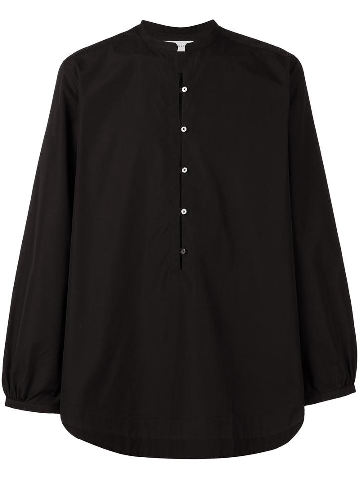 Faith Connexion - Collarless Shirt - Men - Cotton - 48, Black, Cotton