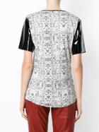 Tufi Duek Printed Panelled T-shirt - White