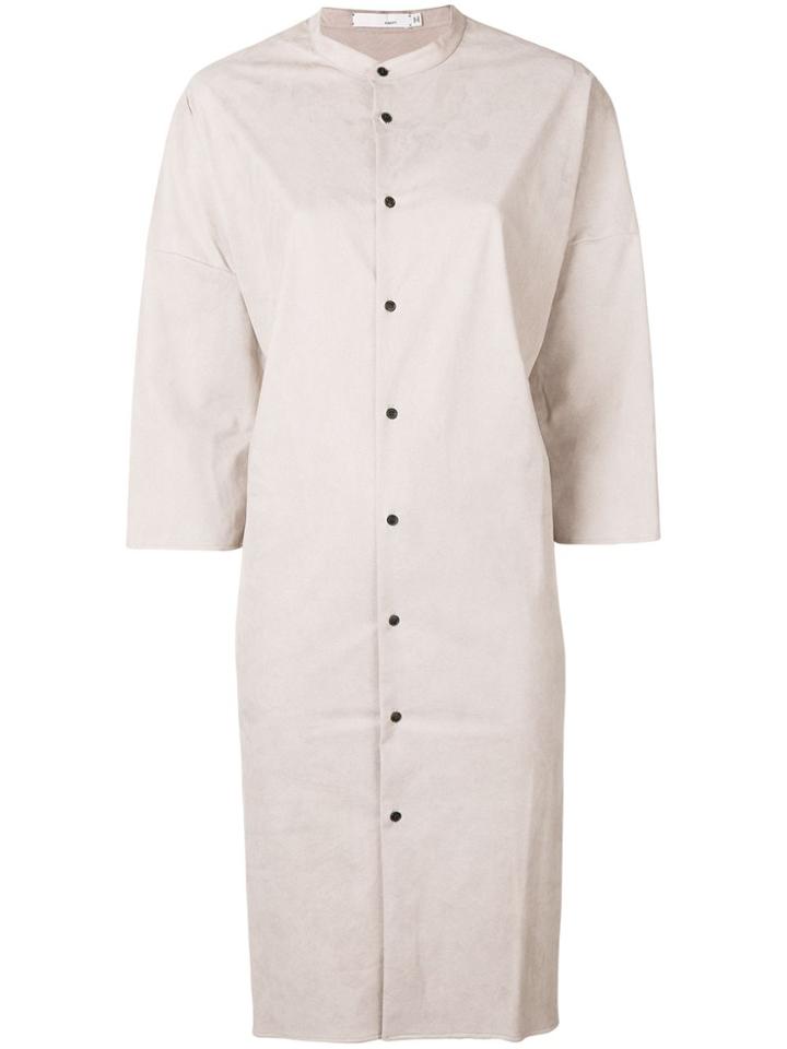 Knott Suede Shirt Dress - Nude & Neutrals