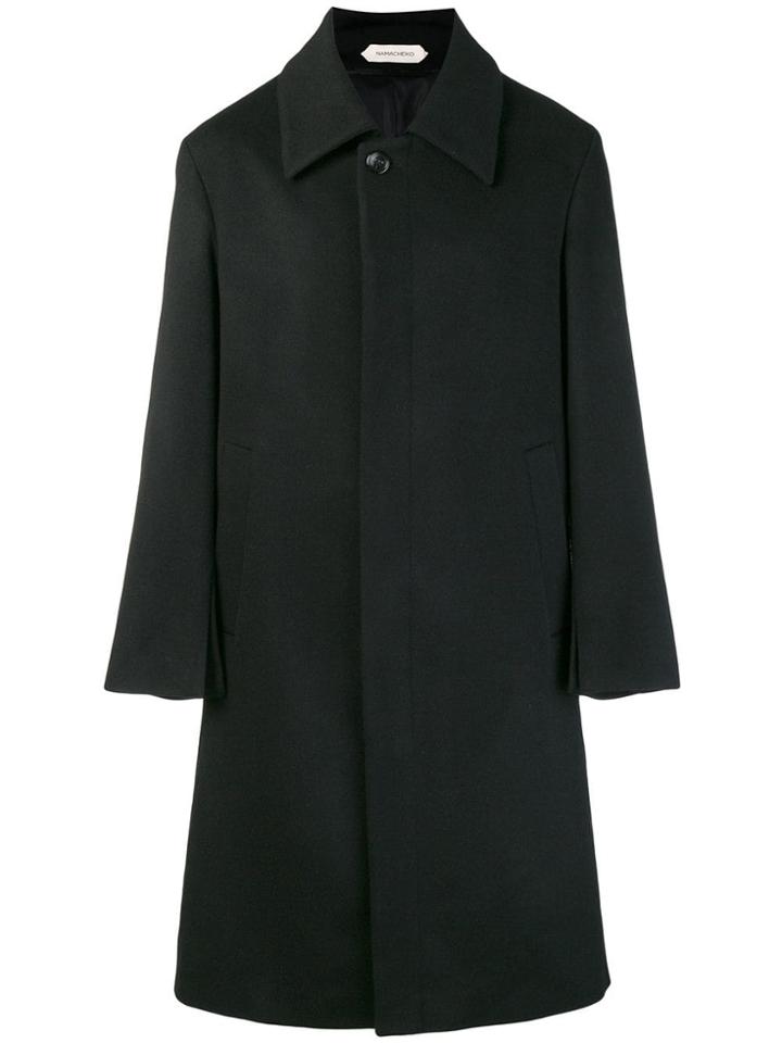 Namacheko Single Breasted Coat - Black