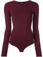 Theory Fine Knit Body, Women's, Red, Nylon/spandex/elastane