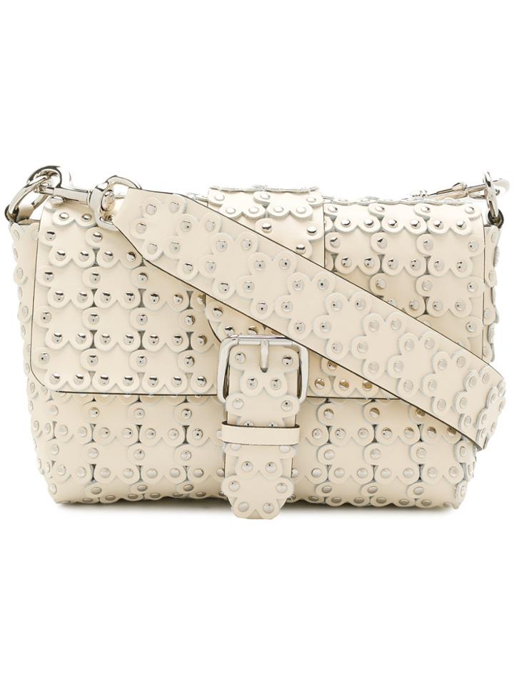 Red Valentino Flower Studded Shoulder Bag - Nude & Neutrals