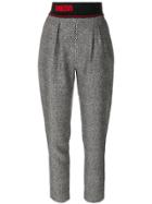 Fendi Elasticated Tapered Trousers - Black