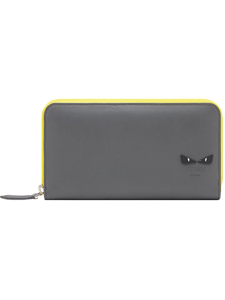 Fendi Two-tone Wallet - Grey