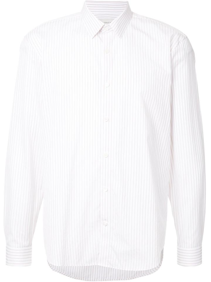 Cerruti 1881 Striped Long Sleeve Shirt - White