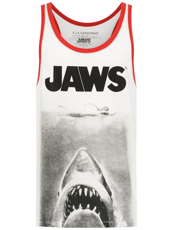 À La Garçonne Printed Tank Top - White