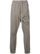 Rick Owens Embroidered Graphic Joggers - Grey