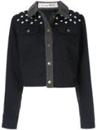 Tu Es Mon Trésor Flower Beads Short Jacket - Blue