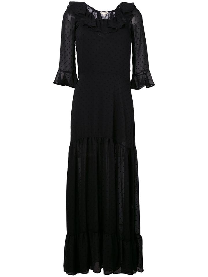 For Love And Lemons - Tarta Maxi Dress - Women - Polyester/spandex/elastane - Xs, Black, Polyester/spandex/elastane