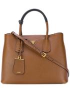 Prada Double Bag Shopper - Brown
