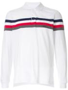 Kent & Curwen Striped Detail Polo Shirt - White