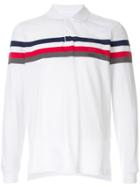 Kent & Curwen Striped Detail Polo Shirt - White