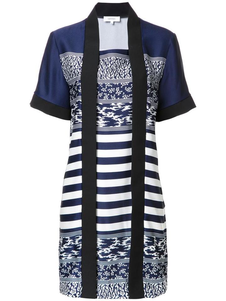 Carven 'kimong' Dress, Women's, Size: 40, Blue, Polyester