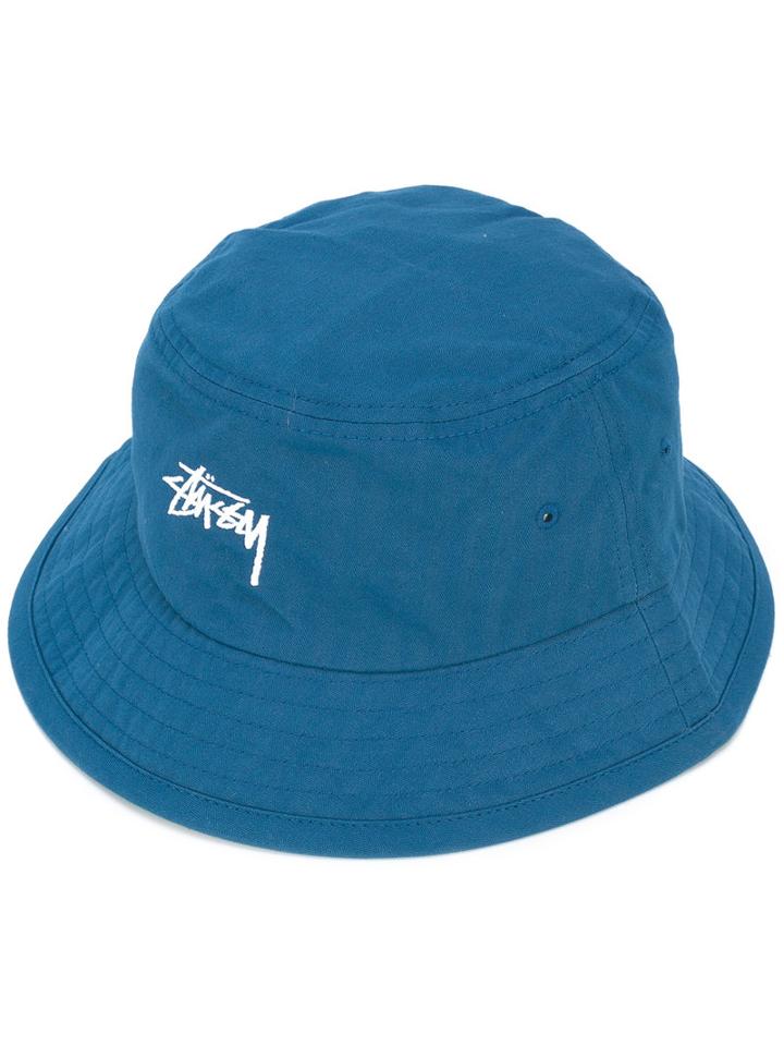 Stussy Logo Embossed Hat, Men's, Size: S/m, Blue, Cotton