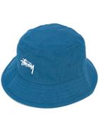 Stussy Logo Embossed Hat, Men's, Size: S/m, Blue, Cotton