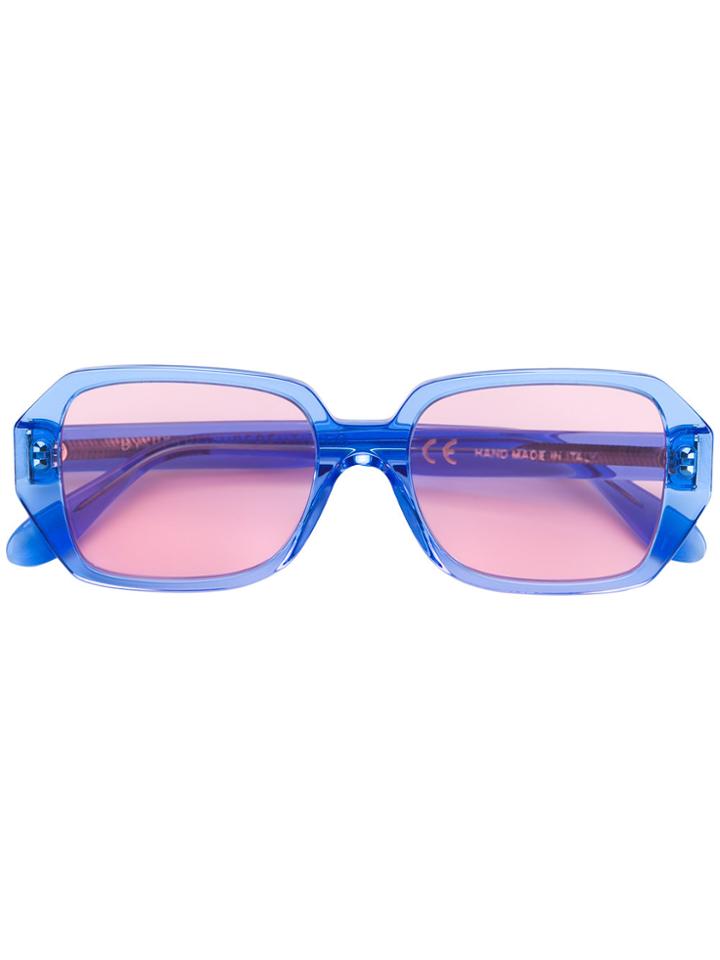 Retrosuperfuture Limone Wagwan Rectangular Sunglasses - Blue