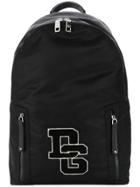 Dolce & Gabbana Logo Patch Backpack - Black