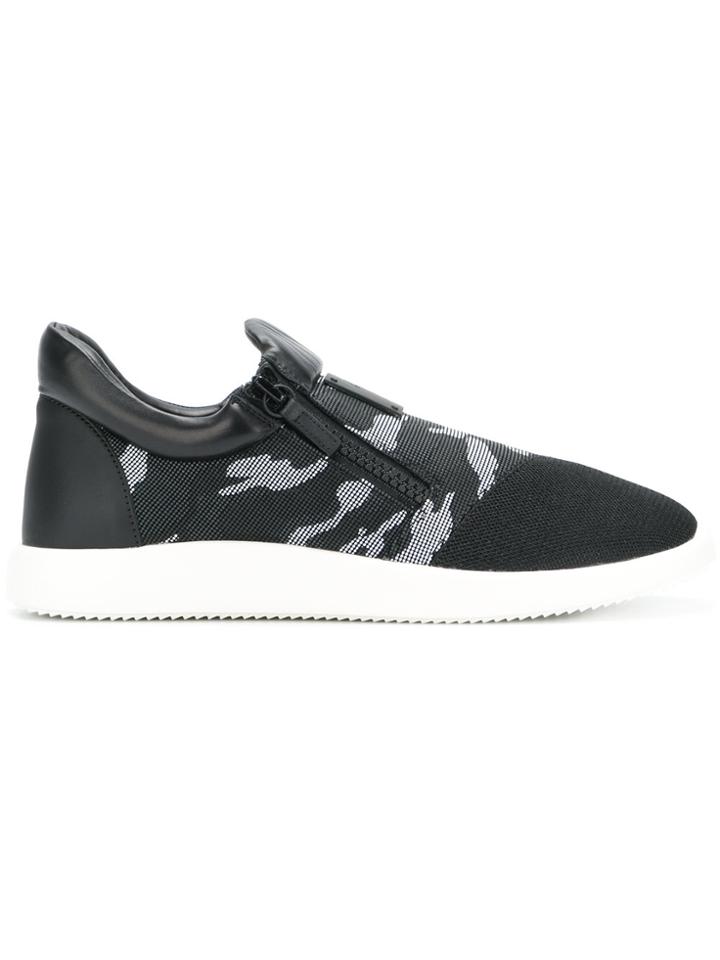 Giuseppe Zanotti Design Camouflage Print Sneakers - Black