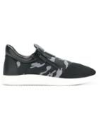 Giuseppe Zanotti Design Camouflage Print Sneakers - Black