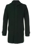 Harris Wharf London Hooded Fitted Parka, Men's, Size: 52, Green, Virgin Wool