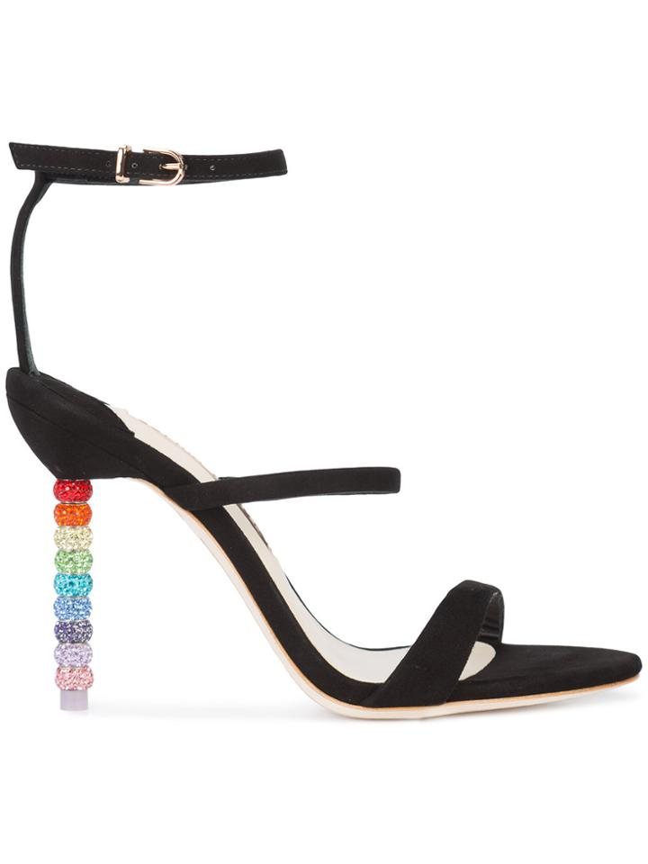 Sophia Webster Rosalynd Crystal Sandals - Black