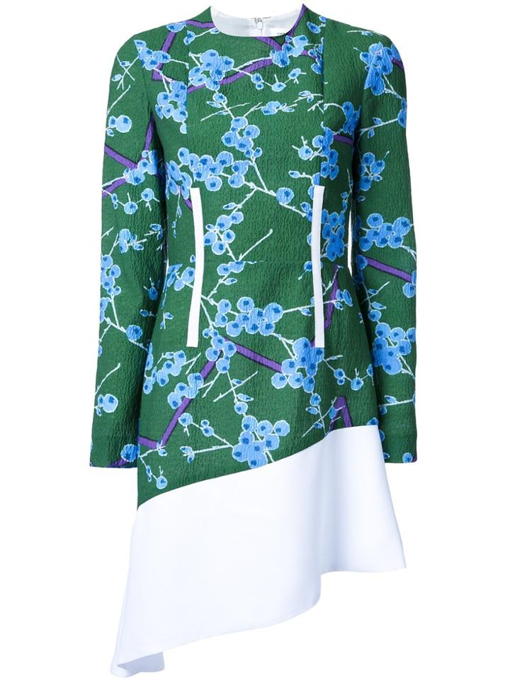 Carven Floral Pattern Dress - Green