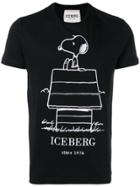 Iceberg Snoopy Print T-shirt - Black