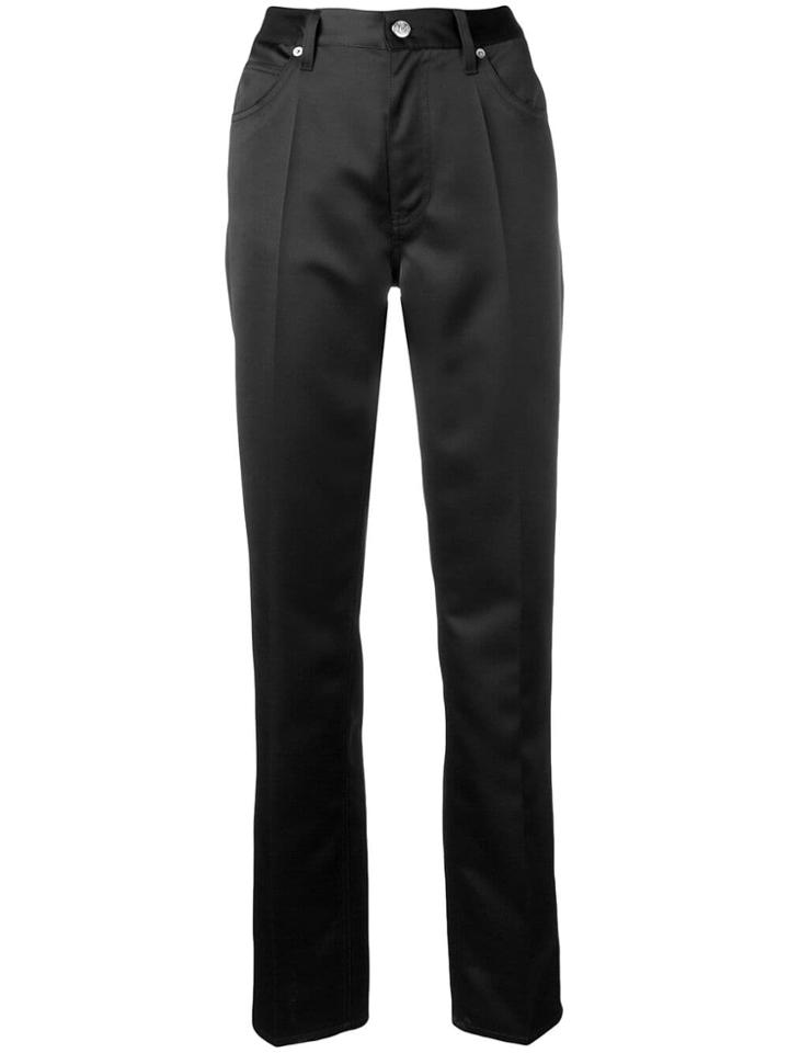 Mm6 Maison Margiela High Waisted Trousers - Black