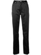 Mm6 Maison Margiela High Waisted Trousers - Black