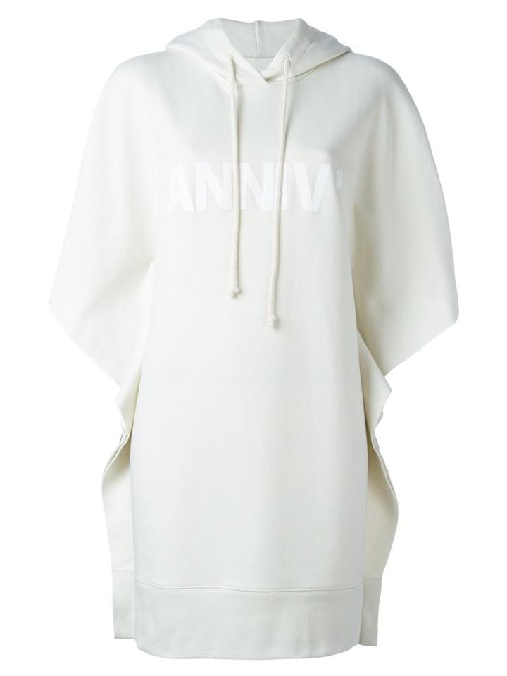 Mm6 Maison Margiela 10 Years Anniversary Hoodie, Women's, Size: Medium, Nude/neutrals, Cotton